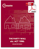 The Party Wall etc. Act 1996 (Explanatory Booklet)